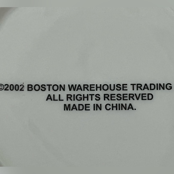 Boston Warehouse Trading Corp Holiday Dinner Plate Set Vintage Christmas 2002 - Picture 2 of 7